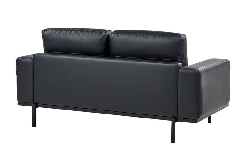 Bruna Soffa 2-sits - Svart - Möbler - Soffa - Skinnsoffor