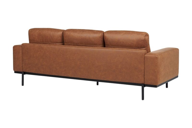 Bruna Soffa 3-sits - Brun - Möbler - Soffa - Skinnsoffor
