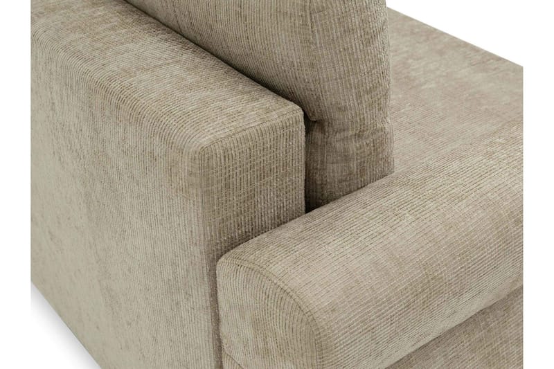 Busness Bäddsoffa 3-sits i Plysch - Beige - Möbler - Soffa - Bäddsoffa
