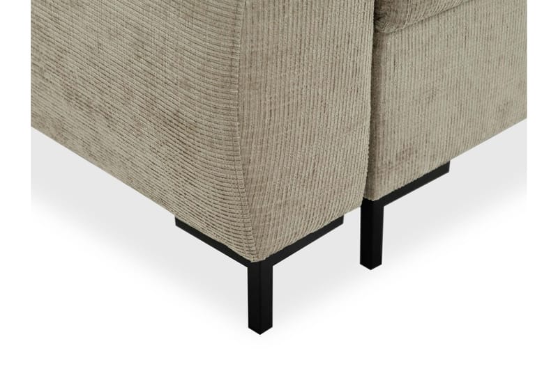 Busness Bäddsoffa 3-sits i Plysch - Beige - Möbler - Soffa - Bäddsoffa