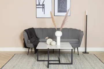 Calais 3-sits Svängd Soffa 180 cm i Tyg - Grå - Möbler - Soffa - 3 sits soffa