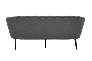 Calais 3-sits Svängd Soffa 180 cm i Tyg - Grå - Möbler - Soffa - 3 sits soffa