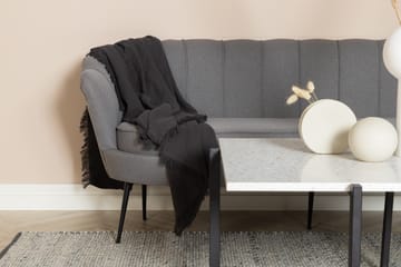 Calais 3-sits Svängd Soffa 180 cm i Tyg - Grå - Möbler - Soffa - 3 sits soffa