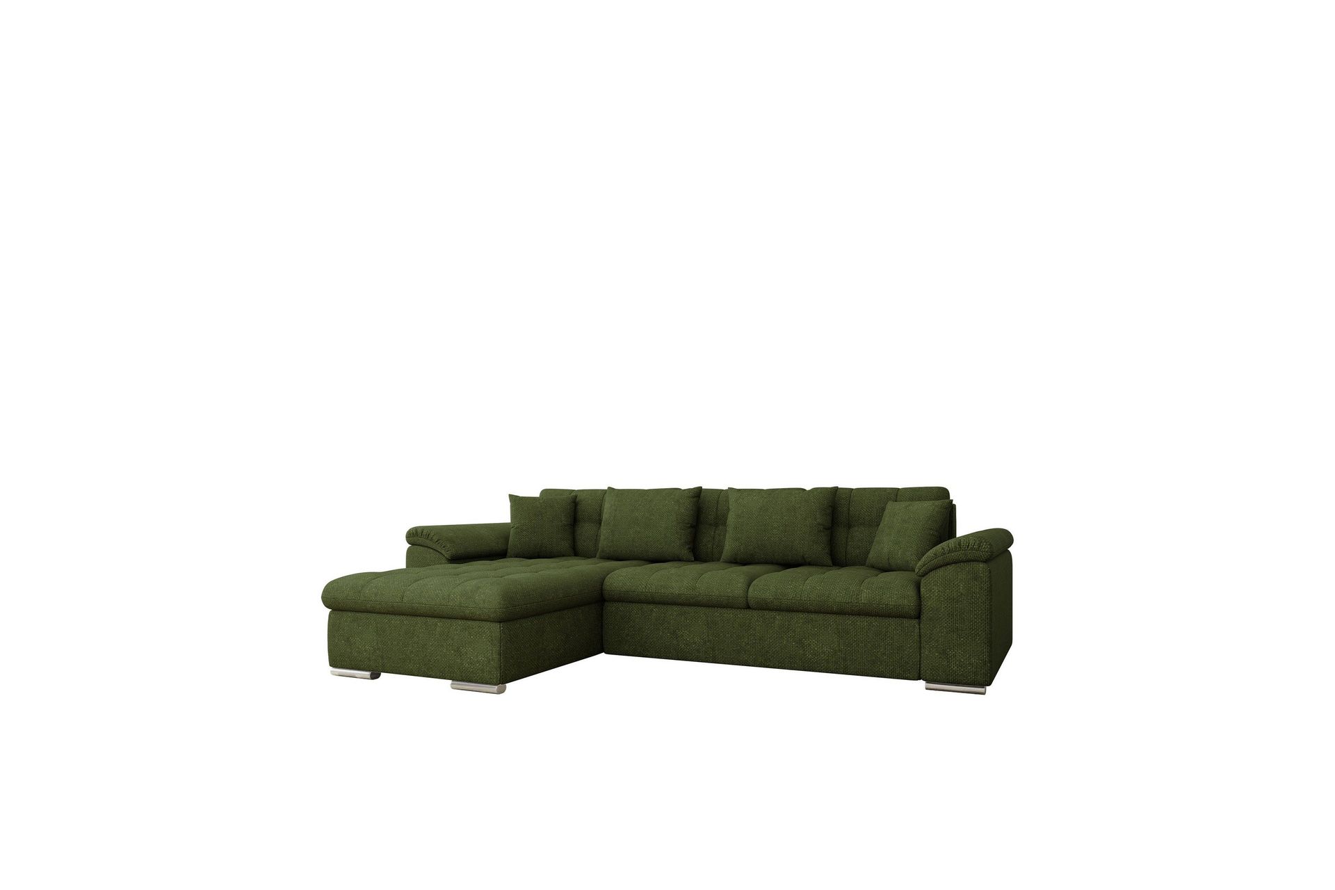 Camior Soffa med Divan 3-sits Grön - Möbler - Trademax