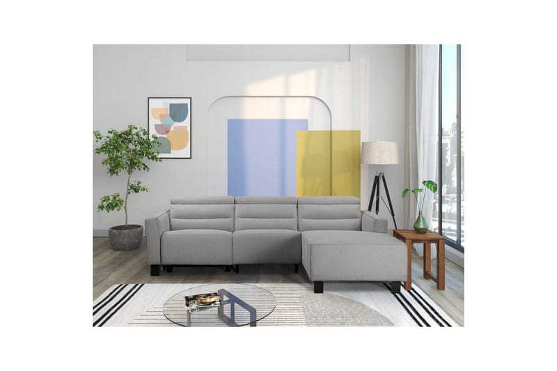 Carpari Reclinersoffa 3-sits - Grå - Möbler - Soffa - Biosoffa & reclinersoffa