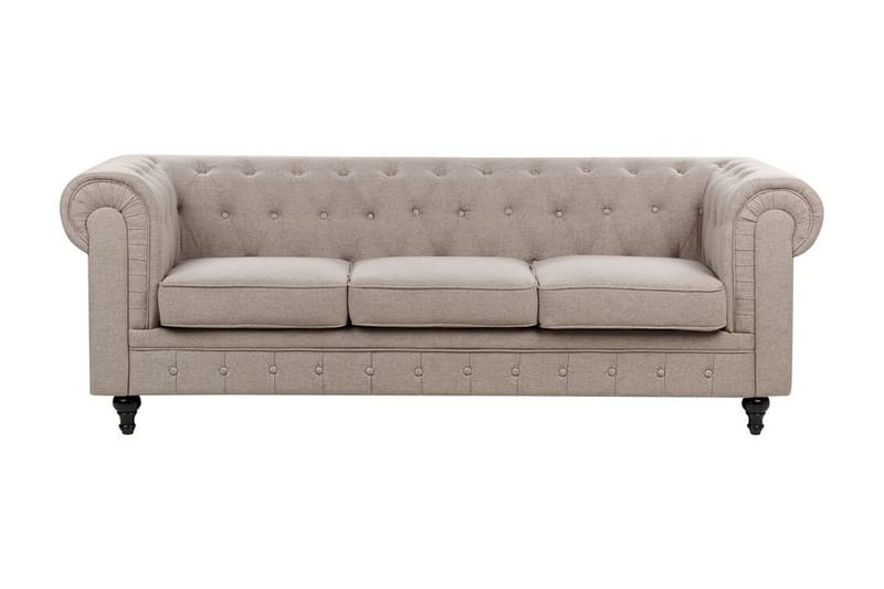 Casonya Soffa 3-sits - Beige/Mörkt trä - Möbler - Soffa - 3 sits soffa