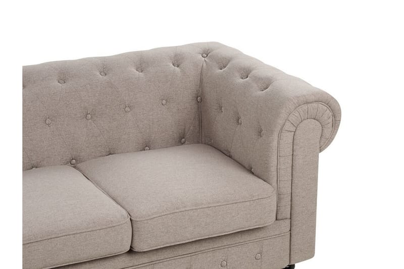 Casonya Soffa 3-sits - Beige/Mörkt trä - Möbler - Soffa - 3 sits soffa