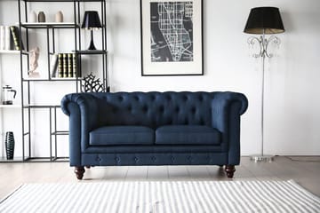Chesterfield 2-sits soffa blå - Herron - Blå - Möbler - Soffa - 2 sits soffa