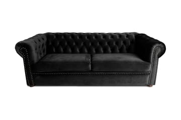 Chesterfield Deluxe bäddsoffa 3-sits