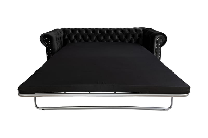 Chesterfield Deluxe bäddsoffa 3-sits - Svart - Bäddsoffa - Bäddsoffa 3 sits