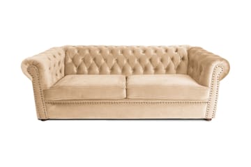 Chesterfield Deluxe bäddsoffa 3-sits