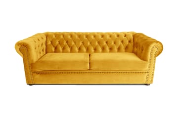 Chesterfield Deluxe bäddsoffa 3-sits