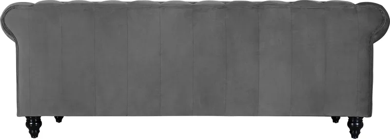 Chesterfieldsoffa 3-sits grå - Grå - Möbler - Soffa - Chesterfield soffa