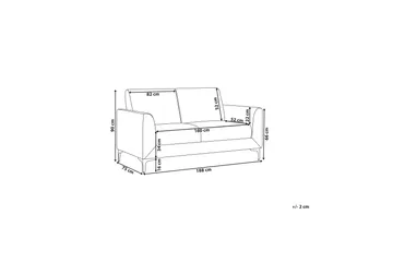 Chet Soffa 3-sits - Svart - Möbler - Soffa - 3 sits soffa