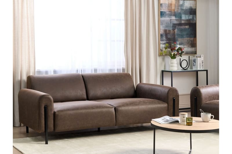 Christa Soffa 3-sits - Brun/Svart - Möbler - Soffa - 3 sits soffa