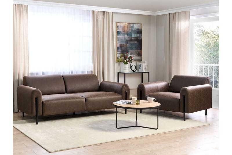 Christa Soffa 3-sits - Brun/Svart - Möbler - Soffa - 3 sits soffa
