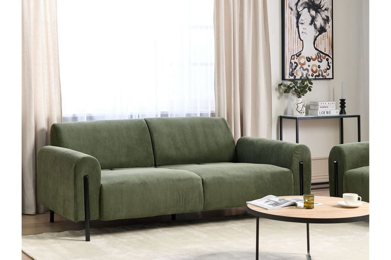 Christa Soffa 3-sits - Grön/Svart - Möbler - Soffa - 3 sits soffa