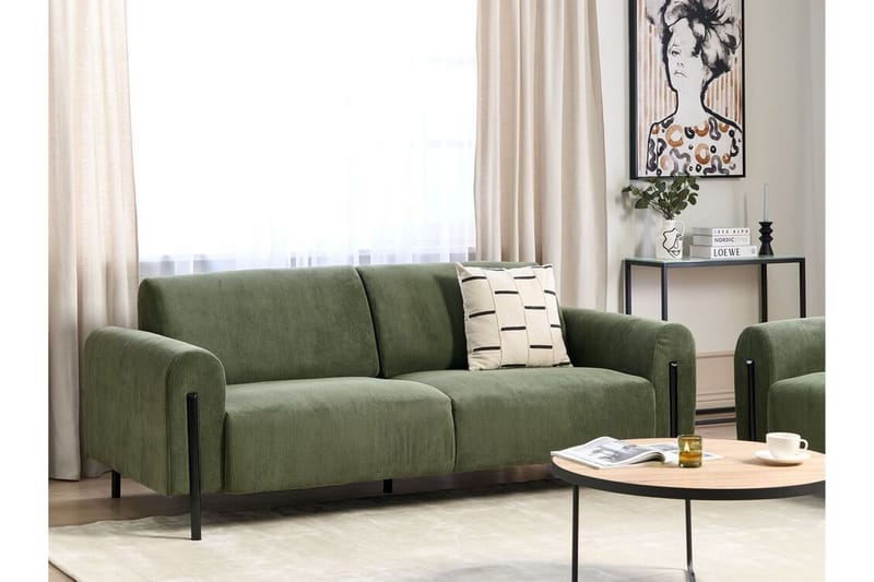 Christa Soffa 3-sits - Grön/Svart - Möbler - Soffa - 3 sits soffa