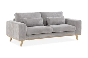 Copenhagen 2-sits Manchestersoffa - Ljusgrå - Möbler - Soffa - 2 sits soffa