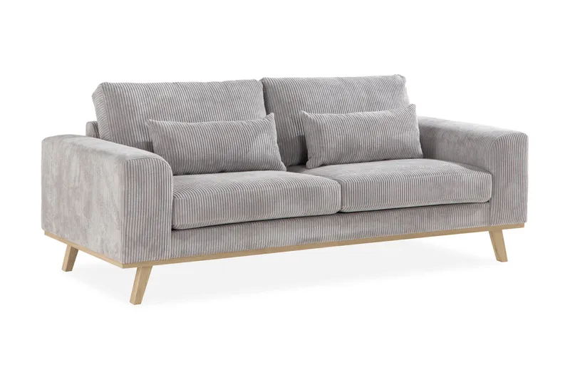 Copenhagen 2-sits Manchestersoffa - Ljusgrå - Möbler - Soffa - 2 sits soffa