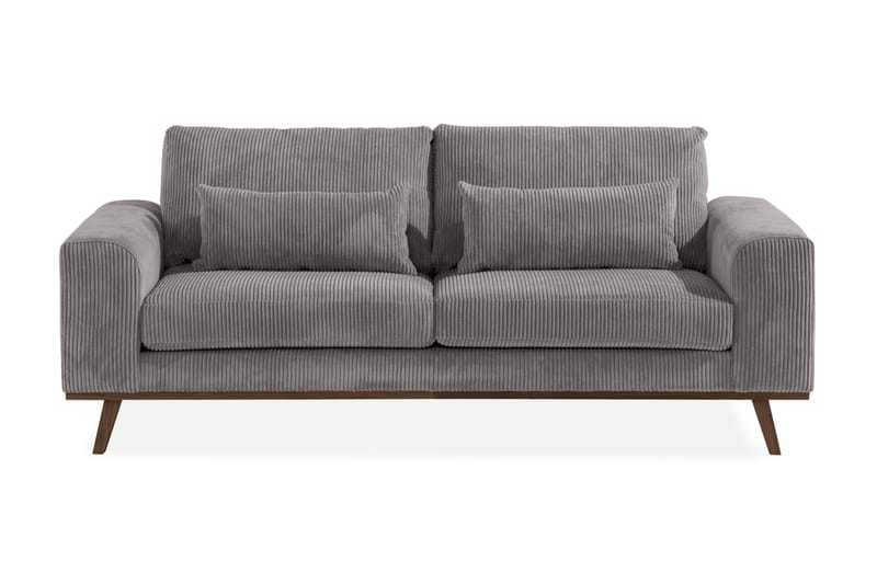 Copenhagen 2-sits Manchestersoffa, Mörkgrå