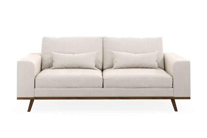 Copenhagen 2-sits Sammetssoffa - Krämvit - Möbler - Soffa - 2 sits soffa