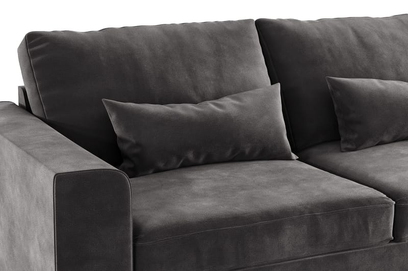 Copenhagen 2-sits Sammetssoffa - Mörkgrå - Möbler - Soffa - 2 sits soffa