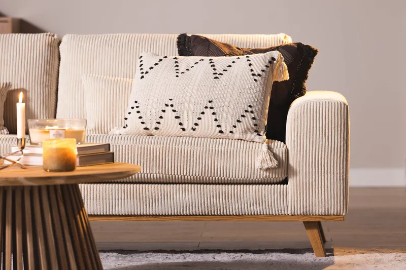 Copenhagen 3-sits Manchestersoffa - Beige - Möbler - Soffa - 3 sits soffa
