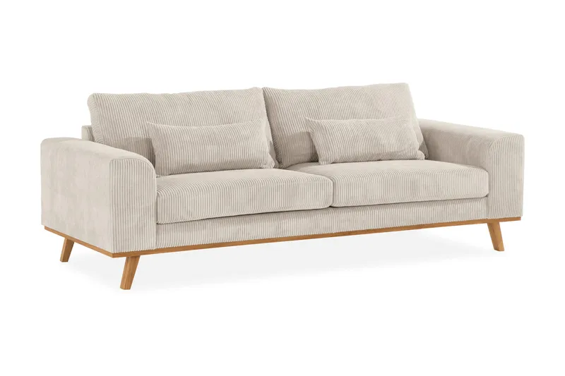 Copenhagen 3-sits Manchestersoffa - Beige - Möbler - Soffa - 3 sits soffa