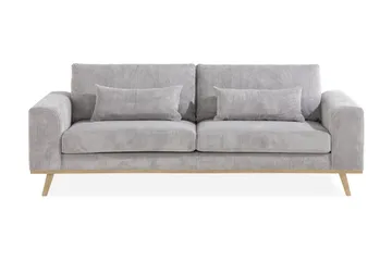 Copenhagen 3-sits Manchestersoffa - Ljusgrå - Möbler - Soffa - 3 sits soffa