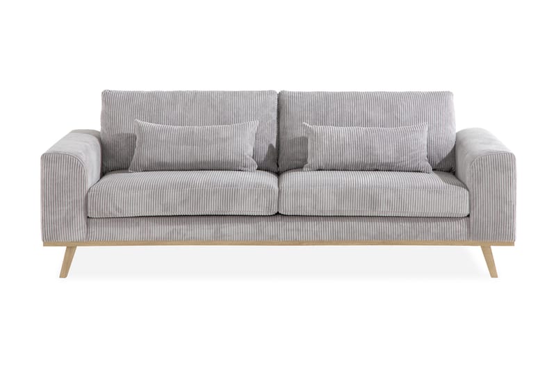 Copenhagen 3-sits Manchestersoffa - Ljusgrå - Möbler - Soffa - 3 sits soffa