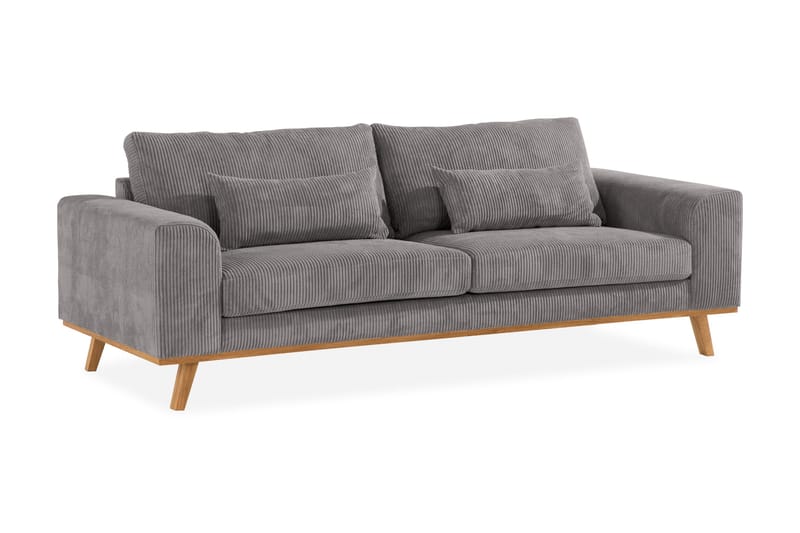 Copenhagen 3-sits Manchestersoffa - Mörkgrå - Möbler - Soffa - 3 sits soffa