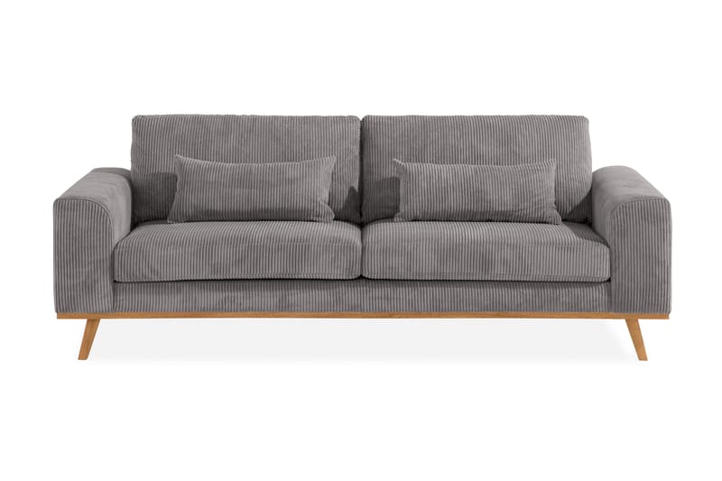 Copenhagen 3-sits Manchestersoffa - Mörkgrå - Möbler - Soffa - 3 sits soffa
