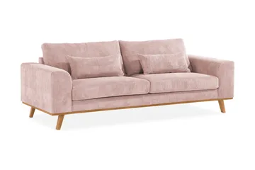 Copenhagen 3-sits Manchestersoffa - Rosa - Möbler - Soffa - 3 sits soffa