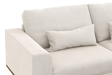 Copenhagen 3-sits Sammetssoffa - Krämvit - Möbler - Soffa - Sammetssoffa