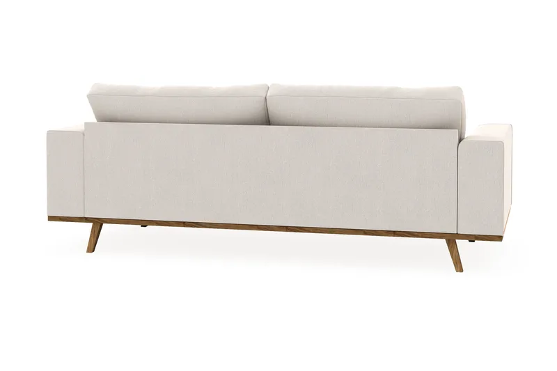 Copenhagen 3-sits Sammetssoffa - Krämvit - Möbler - Soffa - Sammetssoffa