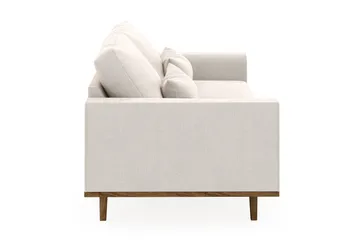 Copenhagen 3-sits Sammetssoffa - Krämvit - Möbler - Soffa - Sammetssoffa