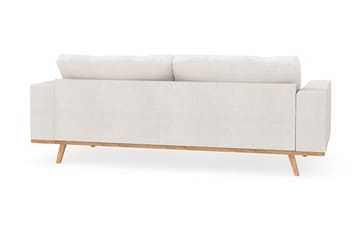 Copenhagen 3-sits Soffa i Bouclé - Vit - Möbler - Soffa - 3 sits soffa