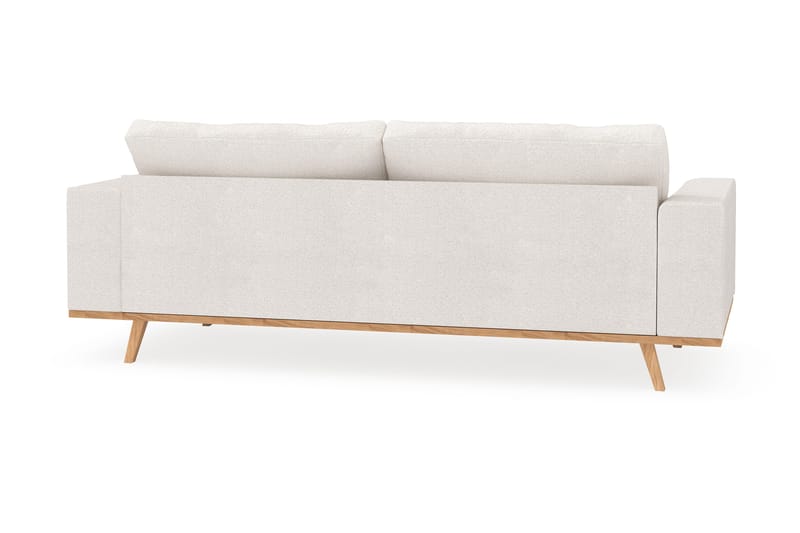Copenhagen 3-sits Soffa i Bouclé - Vit - Möbler - Soffa - 3 sits soffa