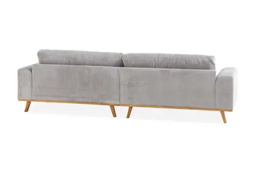 Copenhagen 4-sits Manchestersoffa - Ljusgrå - Möbler - Soffa - 4 sits soffa