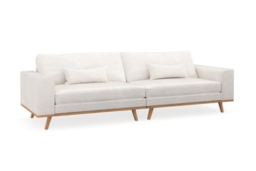 Copenhagen 4-sits Soffa i Bouclé - Vit - Möbler - Soffa - 4 sits soffa