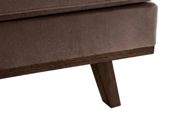 Copenhagen 5-sits Högervänd U-formad Large Soffa med Divan och Schäslong i Sammet - Brun - Möbler - Soffa - U-soffa