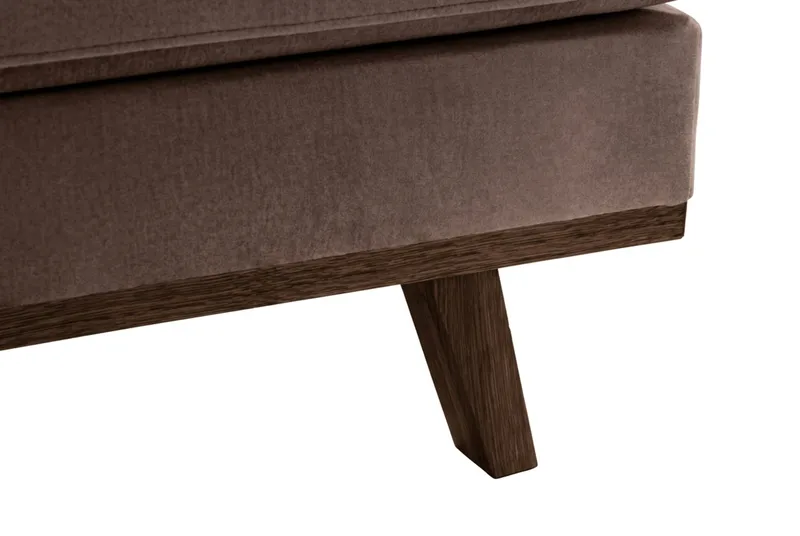 Copenhagen 5-sits Högervänd U-formad Large Soffa med Divan och Schäslong i Sammet - Brun - Möbler - Soffa - U-soffa