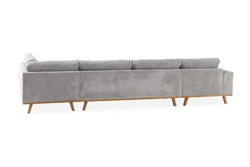 Copenhagen 5-sits Högervänd U-formad Soffa med Divan och Schäslong i Manchester - Ljusgrå - Möbler - Soffa - U-soffa