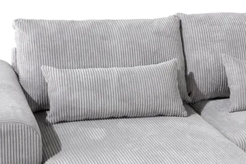 Copenhagen 5-sits Högervänd U-formad Soffa med Divan och Schäslong i Manchester - Ljusgrå - Möbler - Soffa - U-soffa