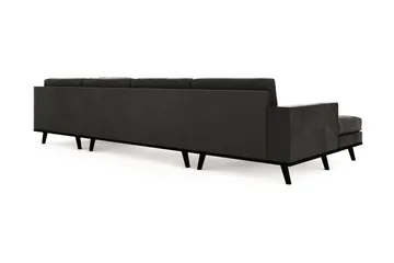 Copenhagen 5-sits Högervänd U-formad Soffa med Divan och Schäslong i Sammet - Mörkgrå - Möbler - Soffa - U-soffa
