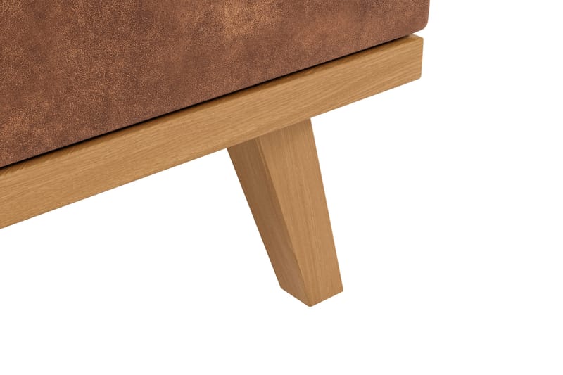 Copenhagen 5-sits Vänstervänd U-formad Large Soffa med Divan och Schäslong i Konstläder - Brun - Möbler - Soffa - Skinnsoffor