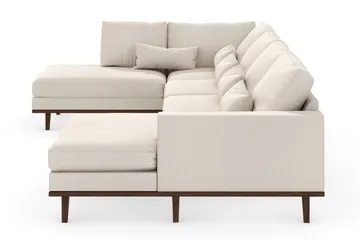 Copenhagen 5-sits Vänstervänd U-formad Large Soffa med Divan och Schäslong i Tyg - Beige - Möbler - Soffa - U-soffa