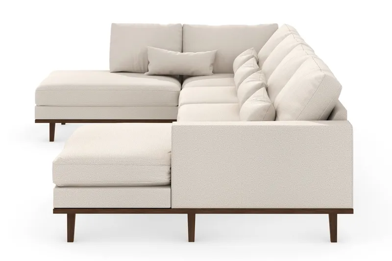 Copenhagen 5-sits Vänstervänd U-formad Large Soffa med Divan och Schäslong i Tyg - Beige - Möbler - Soffa - U-soffa