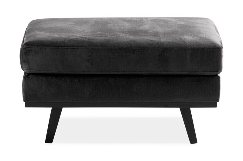 Copenhagen 5-sits Vänstervänd U-formad Soffa med Divan och Schäslong + Fotpall i Sammet - Mörkgrå - Möbler - Soffa - Soffgrupp